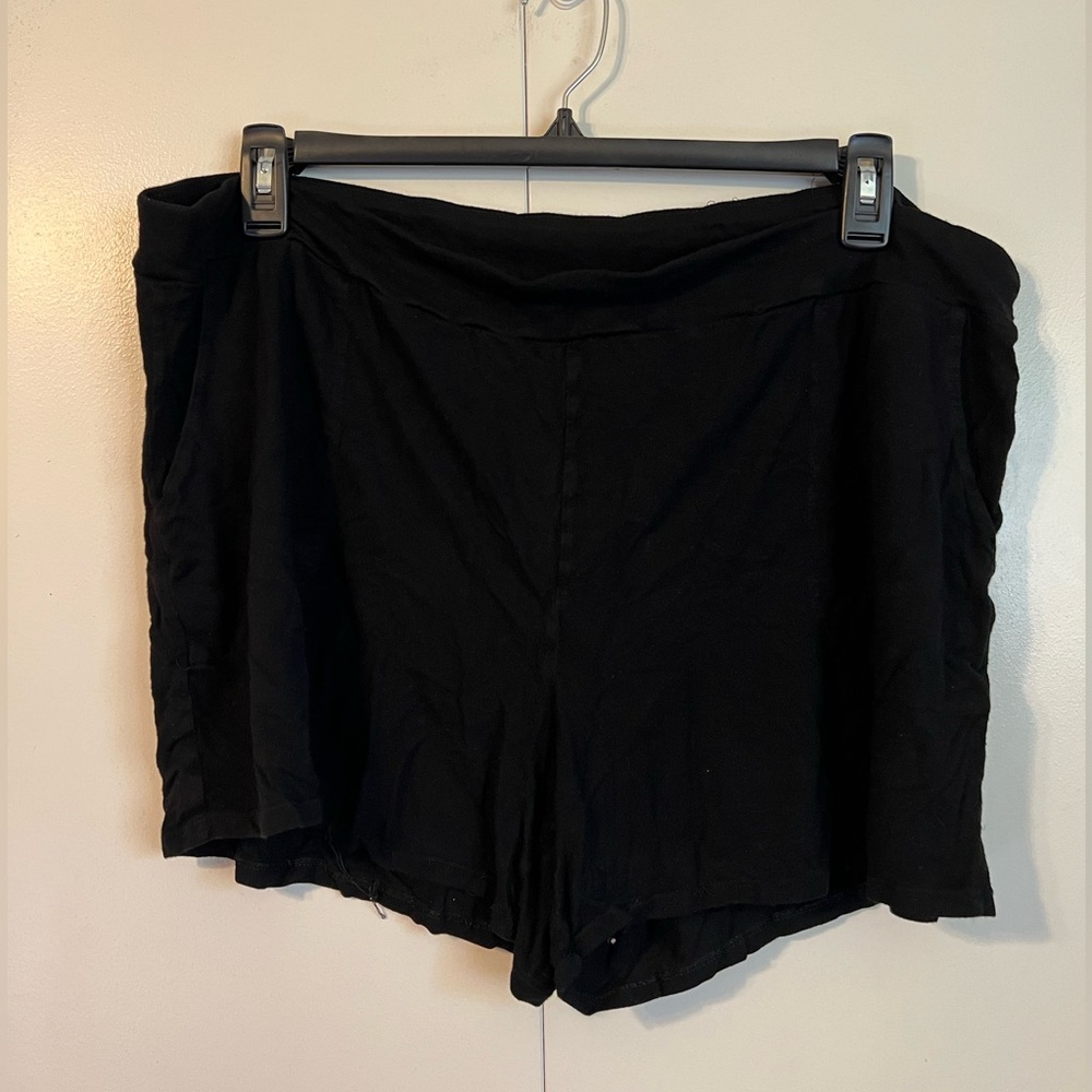 Faded Glory Supersoft Black Pajama Shorts